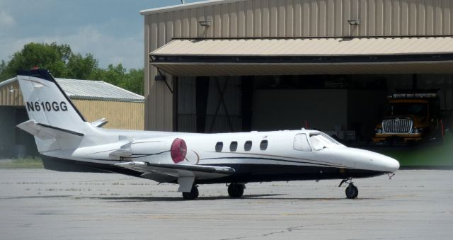 Cessna Citation 1SP (N610GG) - Catching some tarmac time is this 1980 Cessna Citation 501 from the Spring of 2022.