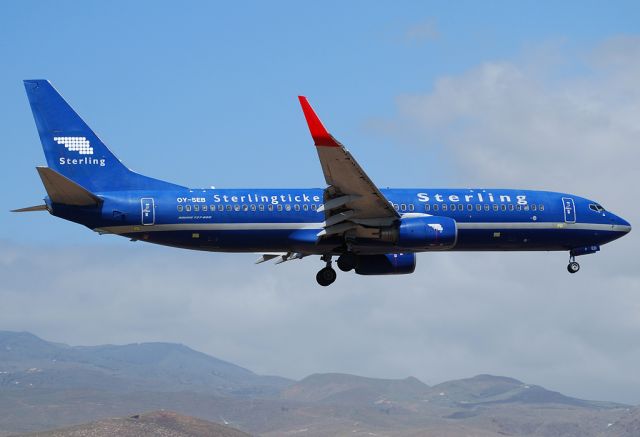 Boeing 737-800 (OY-SEB) - March 2008.