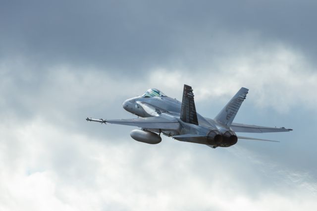 McDonnell Douglas FA-18 Hornet (J5018) - late afternoon take-off