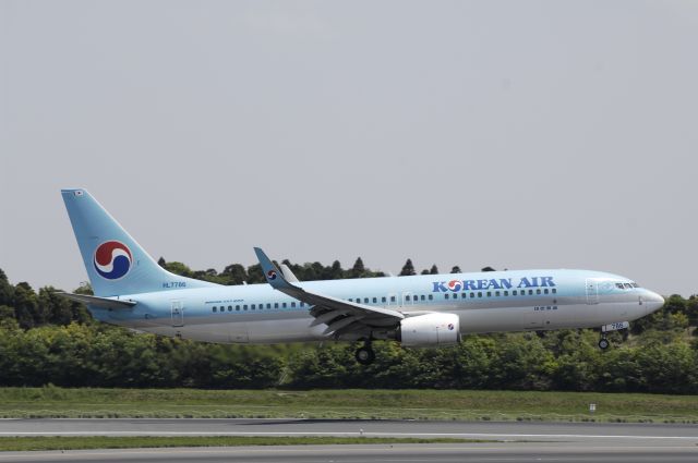 Boeing 737-800 (HL7786) - Approach to Narita Intl Airport Rwy16L on 2013/05/06