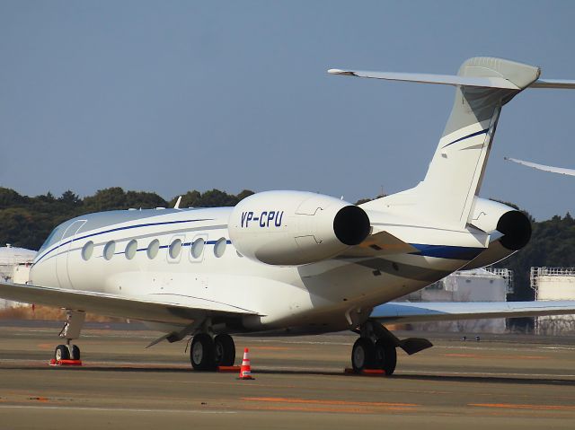 Gulfstream Aerospace Gulfstream G650 (VP-CPU) - Photo taken on Feb 12, 2024.