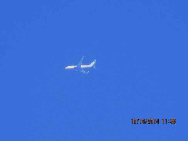 Boeing 737-700 (N287AT) - AirTran flight from ATL to LAS over Southeastern Kansas at 40,000 feet.