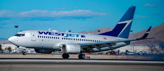 Boeing 737-700 (C-GWBT) - C-GWBT WestJet Boeing 737-7CT s/n 32755 - Las Vegas - McCarran International Airport KLASbr /USA - Nevada February 8, 2011br /Photo: Tomás Del Coro