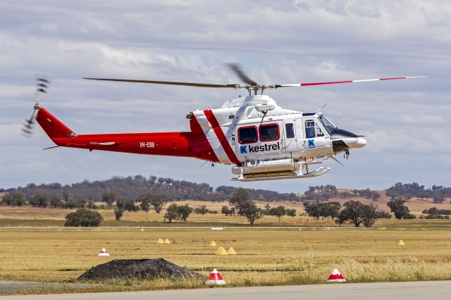 Bell 412 (VH-ESB) - Kestrel Aviation (VH-ESB) Bell 412EP at departing Wagga Wagga Airport