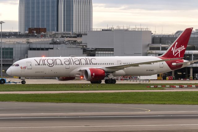 Boeing 787-9 Dreamliner (G-VOWS) - 26th March, 2023: "Maid Marian" taking her "VOWS" to stay at the gate overnight at Heathrow in between flights to Islamabad and Mumbai.