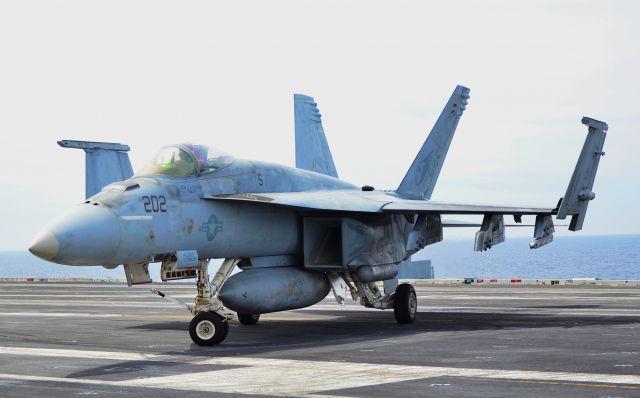 McDonnell Douglas FA-18 Hornet (16-5901) - F/A-18E Super Hornet 165901 XO VFA-137br /br /TDelCorobr /br /Ronald Reagan (CVN 76)br /br /April 9, 2014