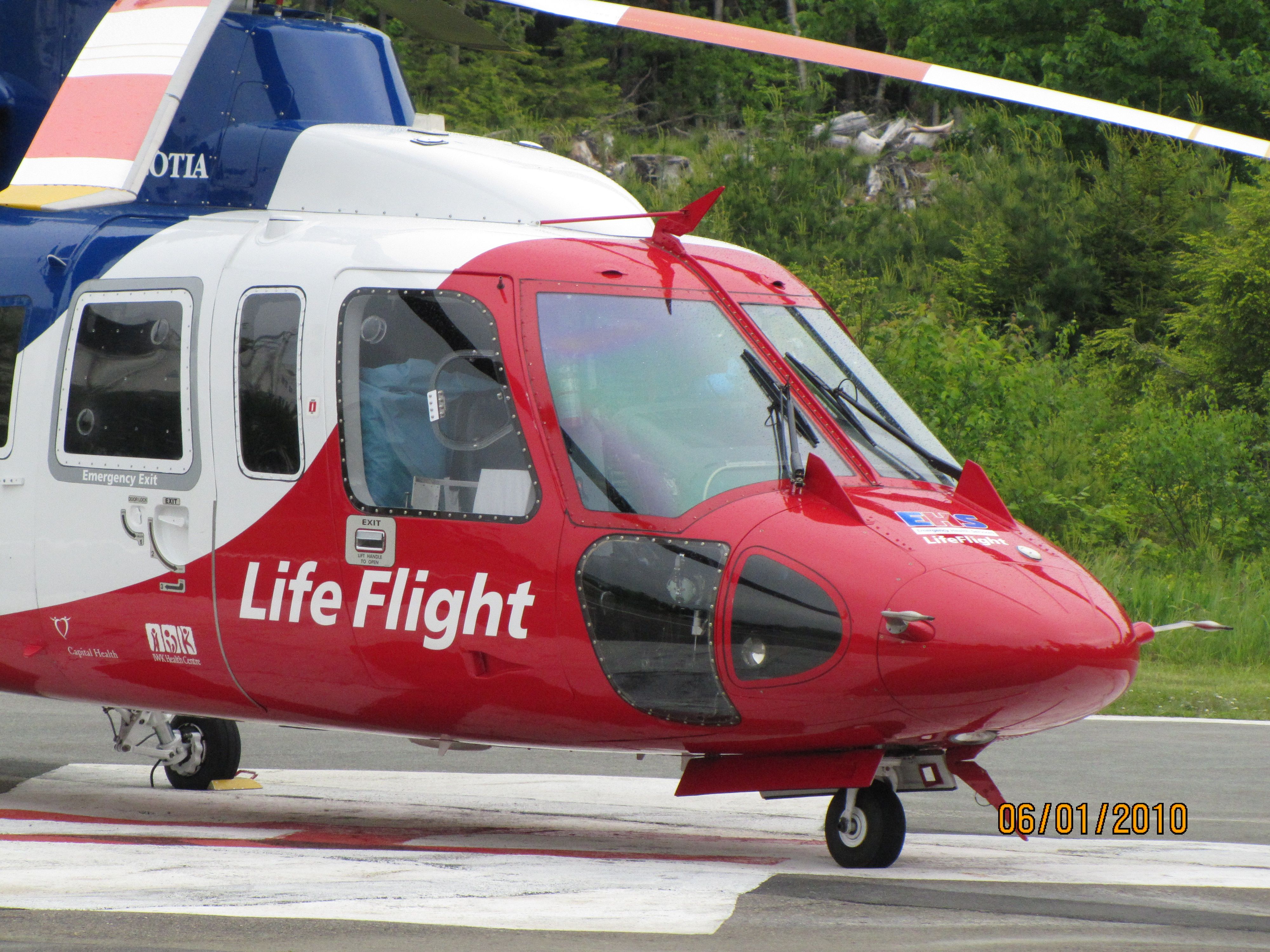 C-GIMN — - Parked on Helipad at Hospital in Bridgewater NS...June 1/2010