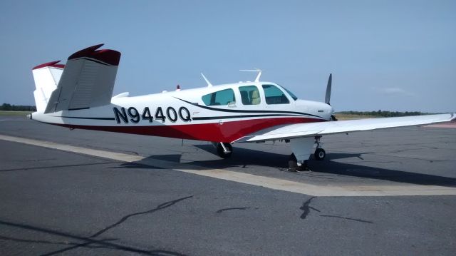 Beechcraft 35 Bonanza (N9440Q) - Looking good at Worcester 9/20/14