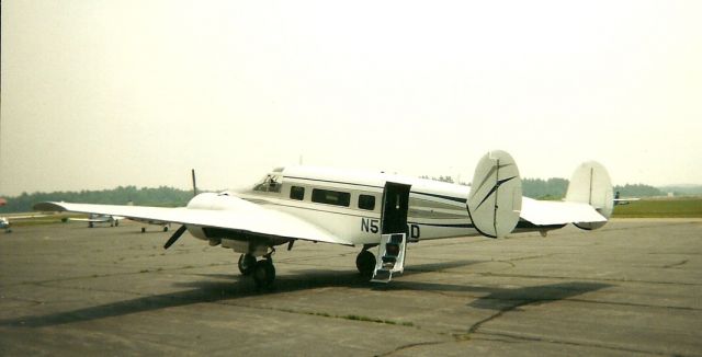 Beechcraft 18 — - Beech 18 on the ramp at Orange (2003)