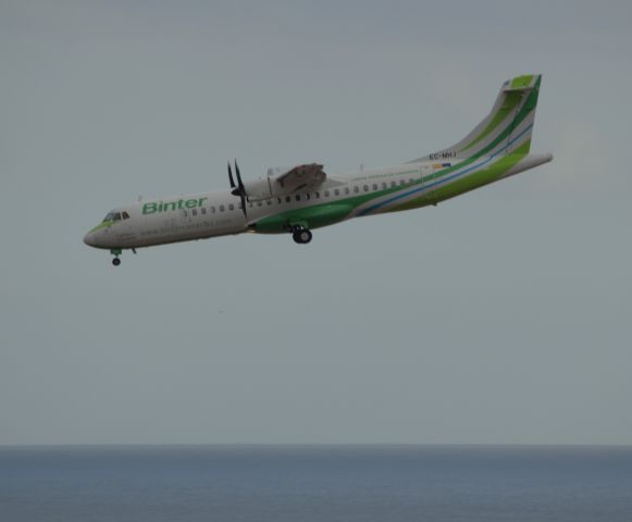 ATR ATR-72 (EC-MHJ) - I TOOK THIS PHOTO FROM THE ROOF OF MY HOUSE