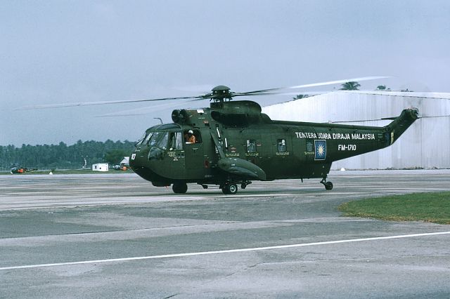 Sikorsky Sea King (CSH1710) - AS-61A4A FM1710 3 sqn Rmaf Nuri Butterworth mid 1970s. WMKB