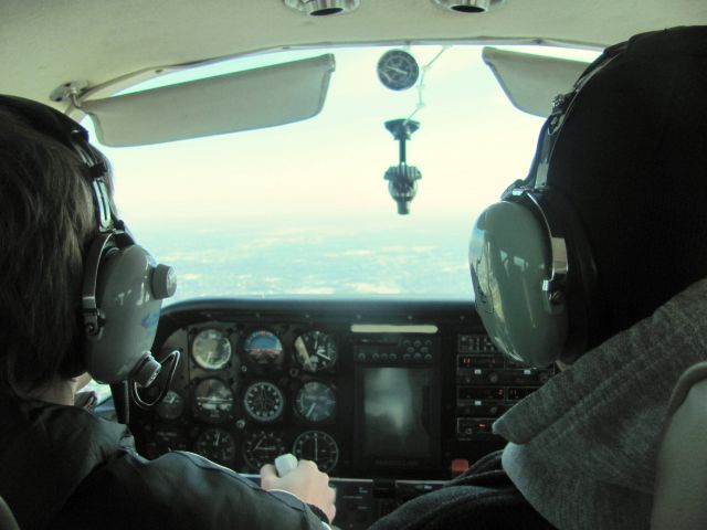 Beechcraft Sundowner (N6664N) - Flying over northeast Illinois.