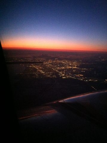 Piper Cheyenne 2 (N237PC) - Gorgeous sunrise over New Orleans