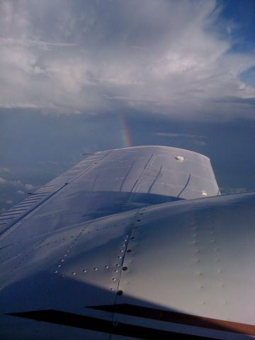 Piper Seneca (N10NZ) - A beautiful sight just off the left wing from the cockpit.