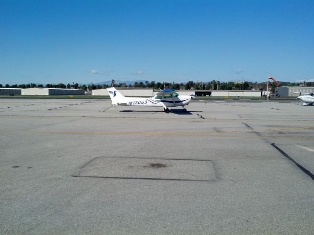 Cessna Skyhawk (N13069) - TIE DOWNS AT FULLERTON MUNICIPAL AIRPORT, CA