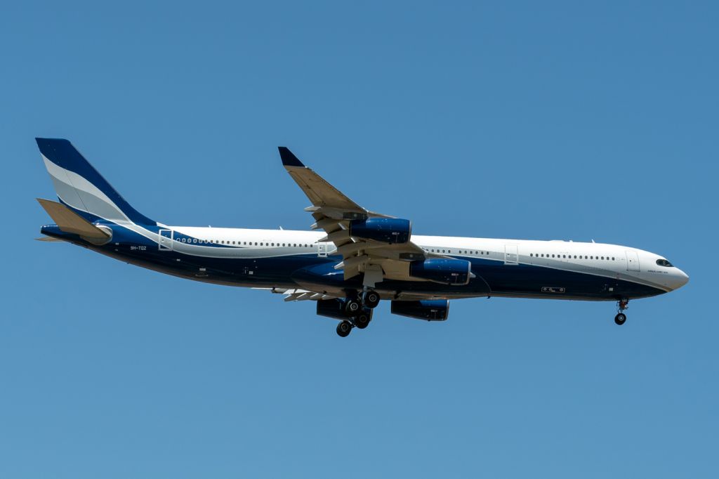 9H-TQZ — - A340-300 cn 202.Hi Fly Malta 9H-TQZ final R21 YPPH 18 February 2023_P