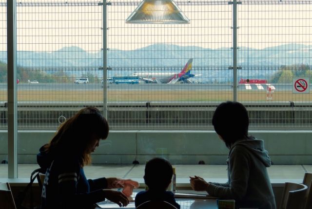 Airbus A320 (HL7762) - Viewing the Asiana Airbus 320 that had crash landed the night before from the viewing deck restaurant at Hiroshima airport.