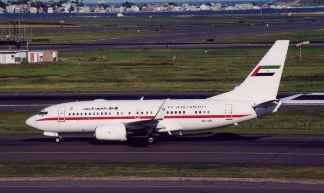 Boeing 737-700 (A6-AIN) - From August 2001