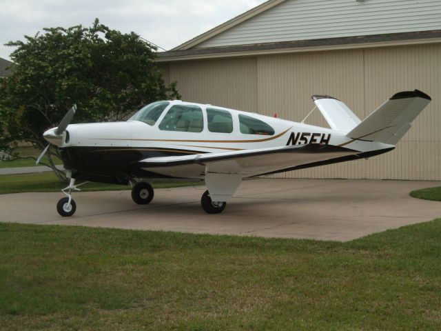 Beechcraft 35 Bonanza (N5EH) - N5EH after new paint.  1959 Beechcraft Bonanza (BE35) K model