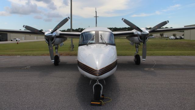 Rockwell Turbo Commander 690 (N615DP) - A Rockwell International 690A Dash-10 Supreme Commander on the Gulf Air Center ramp at Jack Edwards National Airport, Gulf Shores, AL - July 18, 2019.