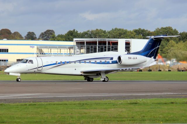 Embraer Legacy 600/650 (5N-JLA) - Departing rwy 24 on 28-Oct-22 heading for LECH.