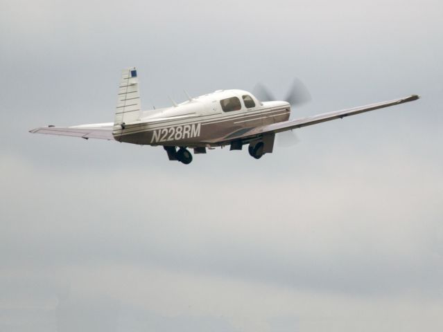 Mooney M-20 (N228RM) - Departure runway 08 on the return fight to Germany. 23 FEB 2018.