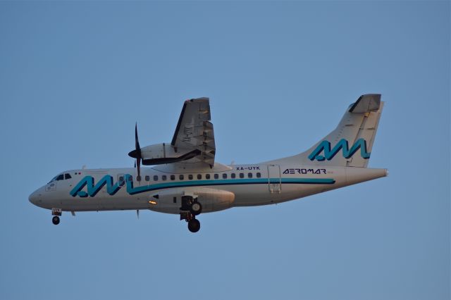 Aerospatiale ATR-42-600 (XA-UYK) - ATR-42-600 XA-UYK MSN 1211 of Aeromar is on approach to Mexico City International Airport (11/2018).