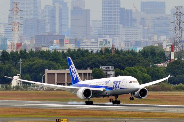 Boeing 787-8 (JA809A) - My 1st B787 landing to pick me up! I was really surprized! what a plane! This time, Boeing did it!...