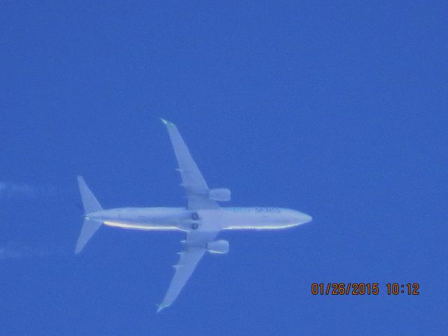 Boeing 737-900 (N75432) - United Airlines flight 1653 from IAD to SAN over Southeastern Kansas at 34,000 feet.