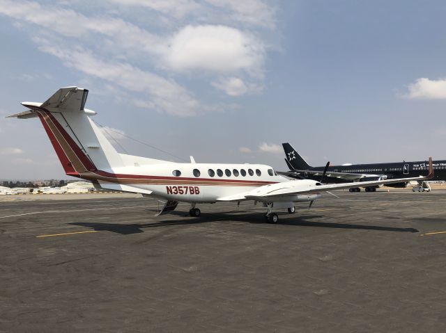 Beechcraft Super King Air 350 (N357BB) - At Lanseria on a ferry flight from South Africa to the USA. 26 AUG 2018.