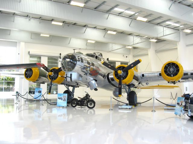 Boeing B-17 Flying Fortress (N9563Z) - B-17 bomber Fuddy Duddy at new Lyon Air Museum