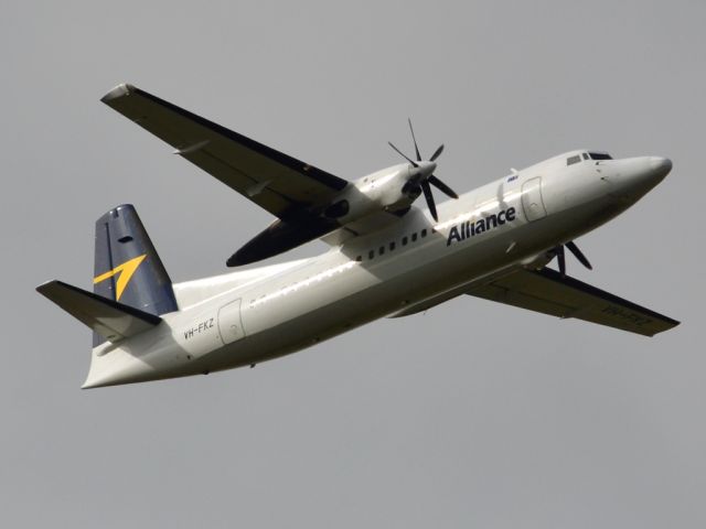 Fokker Maritime Enforcer (VH-FKZ) - Getting airborne off runway 23 on a cold, gloomy winters day. Wednesday 4th July 2012.