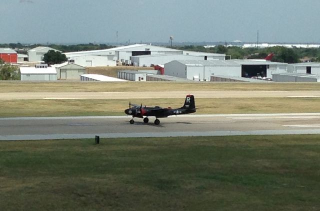 Douglas B-23 Dragon (N240P) - Doing pattern work at Meacham.