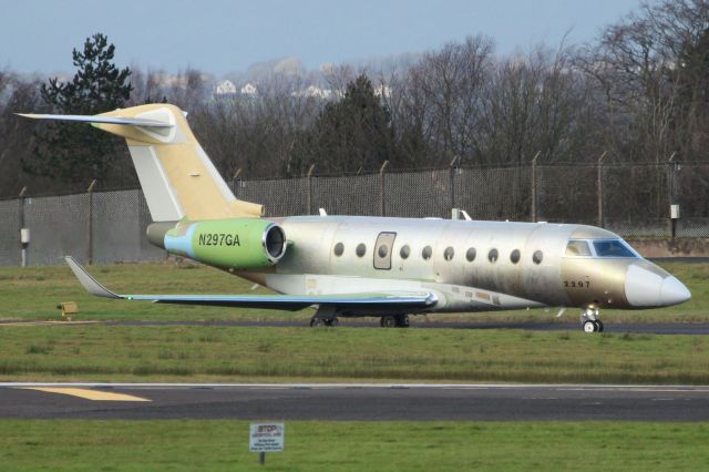 IAI Gulfstream G280 (N297GA) - Taxying for departure from Belfast to Halifax on 01/01/2025.