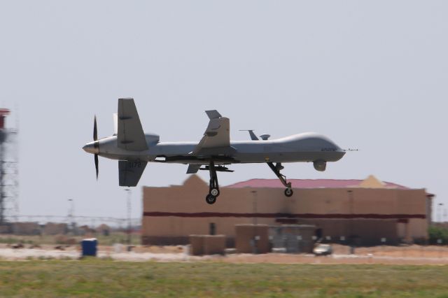 — — - 12-4172 (cn PB-172) A General Atomics MQ-9 Reaper Remotely Piloted Aircraft (RPA) making a low pass at the “Air Commandos over the High Plains” Air Show at Cannon Air Force Base, NM.