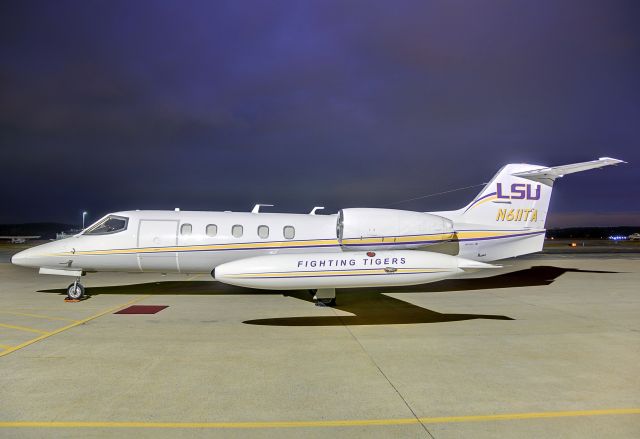 Learjet 35 (N611TA) - Seen at KFDK on 1/26/2010.  LSU Fighting Tigers.  Five separate exposures fused together.    a href=http://discussions.flightaware.com/profile.php?mode=viewprofile&u=269247  [ concord977 profile ]/a