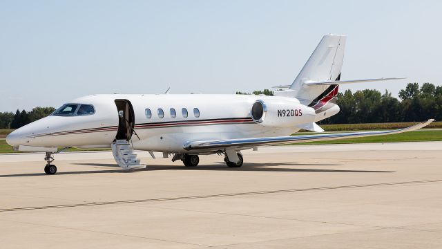 Cessna Citation Latitude (N920QS) - A Cessna Citation Latitude sits on the ramp at KPPO.