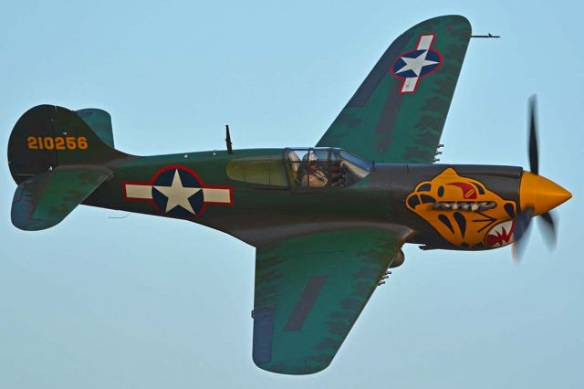 CURTISS Warhawk (N401WH) - Curtiss P-40K Warhawk N401WH at Chino, Caifornia on April 29, 2016.