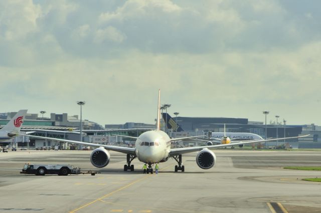 Boeing 787-8 — - Pushback