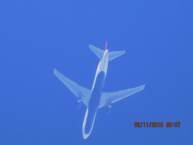 BOEING 767-300 (N143DA) - Delta Airlines flight 1105 from ATL to SLC over Southeastern Kansas at 38,000 feet.