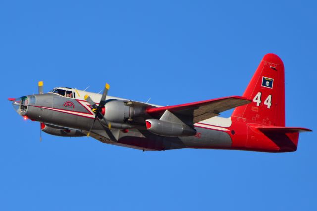 Lockheed P-2 Neptune (N1386C) - Photo taken from the ground. At work fighting a fire in Southern California (Beaumont) 6/26/2017