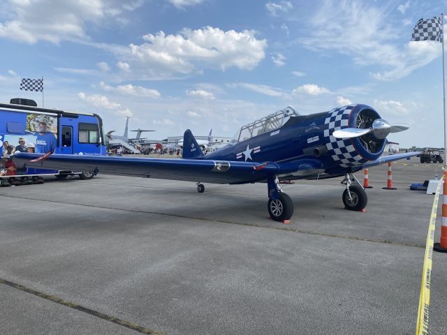 North American T-6 Texan (N2832V) - Date Taken: Saturday, June 22, 2023br /br /From the 2024 Dayton Air Show, starring the U.S. Navy Blue Angels!