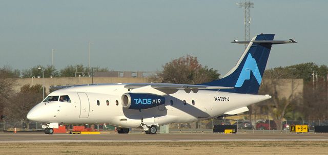 Fairchild Dornier 328JET (N419FJ) - Taos Air making its inaugural flight to Taos, NM from KAUS