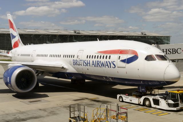 Boeing 787-9 Dreamliner (G-ZBJG) - 12th June, 2021: Ready for push-back from London Heathrow Terminal 5: BA's home base. 