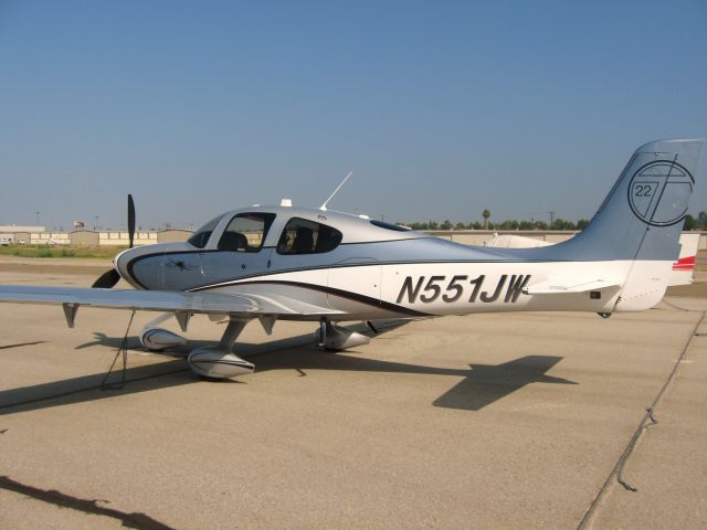 Cirrus SR-22 (N551JW) - Parked at Fullerton