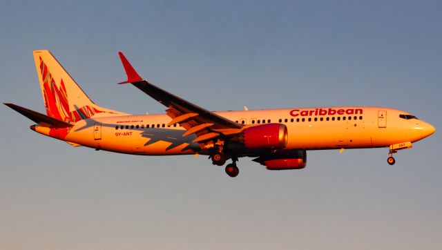 Boeing 737 MAX 8 (9Y-ANT) - Caribbean Airlines Boeing 737 MAX 8 landing at YYZ during a beautiful sunrise.