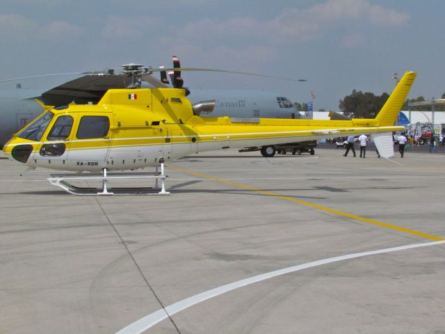 Eurocopter AS-350 AStar (XA-RDM) - Eurocopter AS-350B-3 Ecureuil XA-RDM MSN 4578 of Antair Mexico S.A. on display during the open day in trade show "FAMEX 2019" at Santa Lucia AB (04/2019).