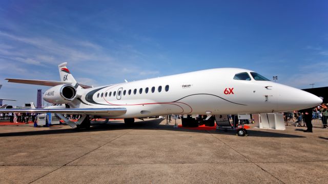 Dassault Falcon 6X (F-WAVE) - Airshow 2023.