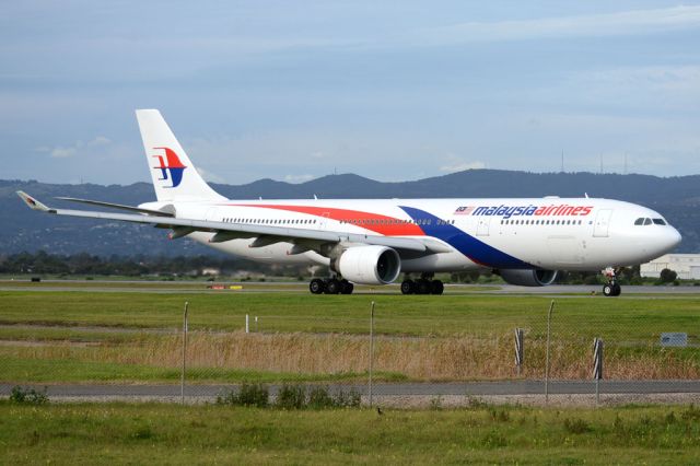 Airbus A330-300 (9M-MTL) - On taxiway heading for take-off on runway 05, for flight home to Kuala Lumpur, Malaysia. Thursday, 19 June 2014.