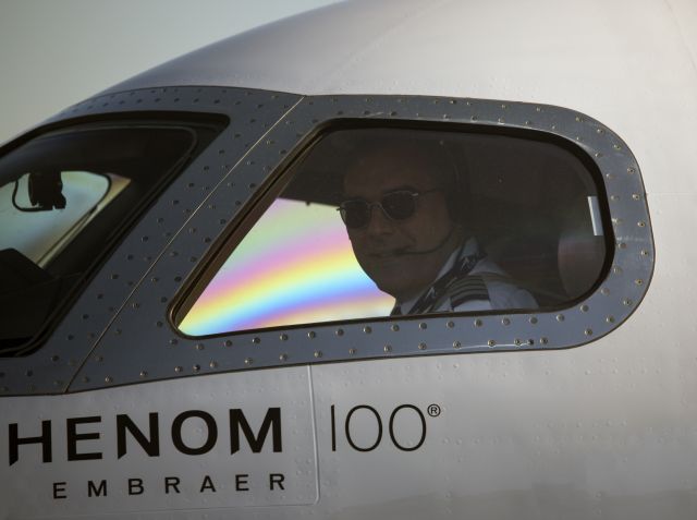 Embraer Phenom 100 (N784JP) - Captain Vince Stefano in our Phenom 100 jet.